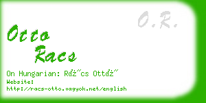 otto racs business card